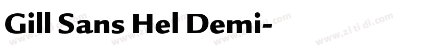 Gill Sans Hel Demi字体转换 Gill Sans Hel Demi字体转换